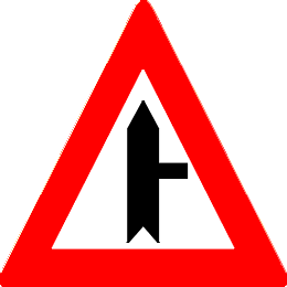 Voorrangskruispunt zijweg 
        rechts