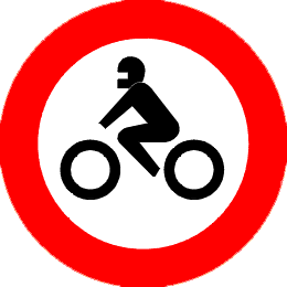 Gesloten voor motorfietsen