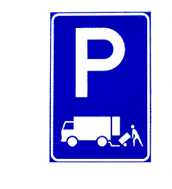 Gelegenheid bestemd voor het 
        onmiddelijk laden of lossen van goederen; tevens parkeerverbod voor andere voertuigen