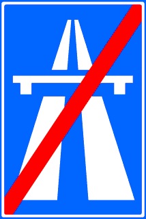 Einde Autosnelweg
