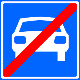 Einde autoweg
