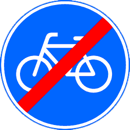 Einde verplicht fietspad