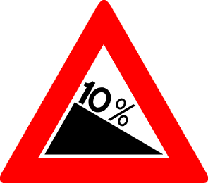 Gevaarlijke daling