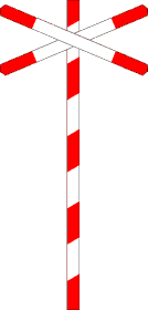 Overweg met enkel spoor