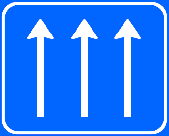 Aantal doorgaande rijstroken
