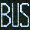 Aanduiding busbaan op een 
        electronisch signaleringsbord